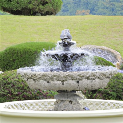 Fonte de jardim superior ao ar livre